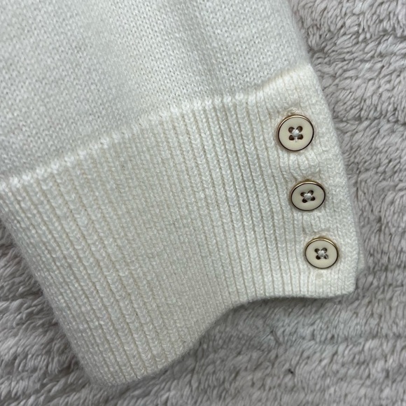 Talbots Cream Cable Knit Lambswool Sweater 3Xp Preppy Old Money Equestrian - Picture 4 of 16